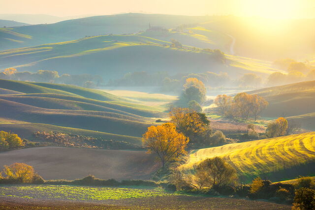 Toscane tijdens herfst