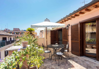 Sfeervol terras, Rome