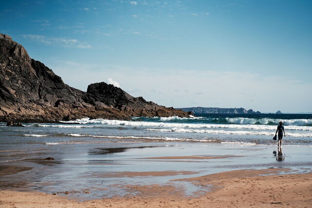Aan de kust in Bretagne