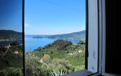 Ca Dò Sante: Water, Lucht, Eigendom, Venster, Natuur, Azure, Berg, Rechthoek, Vegetation