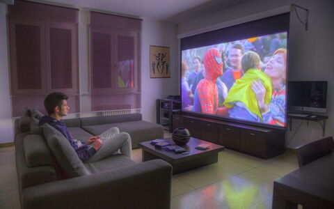Villa Il Poggiolo - Diano Marina: Kamer, Woonkamer, Purper, Interieur Ontwerp, Technologie, Elektronisch Apparaat, Huis, Meubilair, Televisietoestel, Media