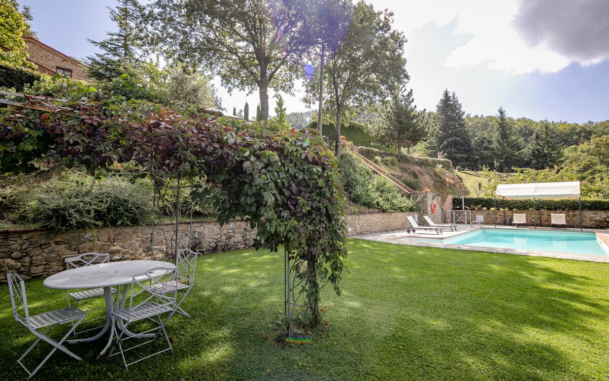 Garden and swimming pool