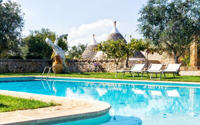 Favola dei Trulli - Trullo Acquamarina - San Michele Salentino, Apulië, Italië