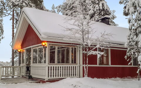 Kaukosaaren Ahonlaita: Sneeuw, Hout, Winter, Verblijf, Huis, Freezing, Helling, Veranda