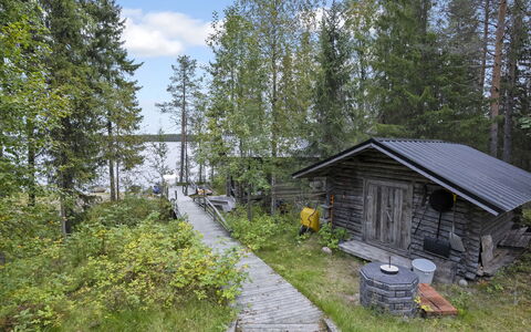 Kivelä: Hout, Siding, Verblijf, Huis, Huis, Plank, Garden Gebouwen, Blokhut, Hardwood, Veranda