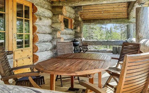 Riekonmella: Hout, Siding, Verblijf, Huis, Huis, Plank, Garden Gebouwen, Blokhut, Hardwood, Veranda