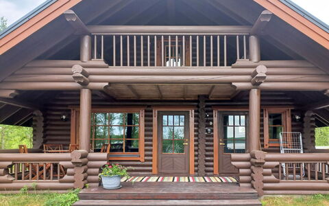 Ranta-Koivu: Hout, Verblijf, Veranda, Siding, Blokhut, Hardwood, Garden Gebouwen, Beits, Dek, Outdoor Structuur