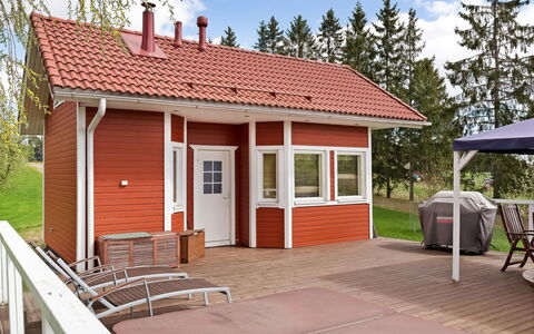 Mustijoenranta: Boom, Bank, Huis, Verblijf, Meer, Vijver, Woud, Blokhut