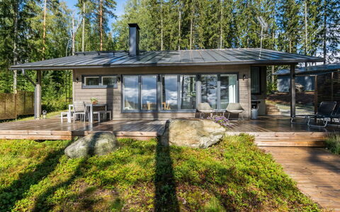 Heikinranta: Hout, Verblijf, Blokhut, Woud, Schuur, Garden Gebouwen, Lariks, Bos, Beits