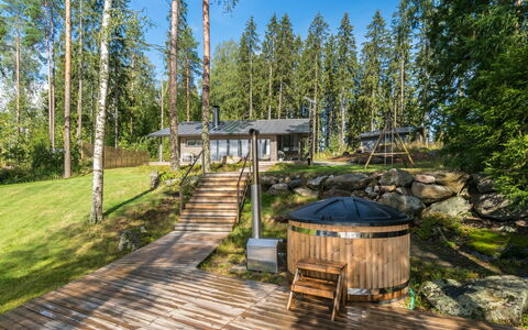 Heikinranta: Hout, Verblijf, Blokhut, Woud, Schuur, Garden Gebouwen, Lariks, Bos, Beits
