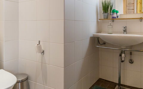 Villa Lumo (Ent. Ylläskyrö): Badkamer, Flooring, Loodgieterswerkinrichting, Muur, Interieur Ontwerp, Verdieping, Wastafel In De Badkamer, Hout, Wc Bril, Toilet