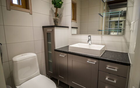 Kopara B 8: Wastafel In De Badkamer, Badkamer, Wastafel, Loodgieterswerkinrichting, Interieur Ontwerp, Flooring, Badkamerkast, Cabinetry, Kraan, Verdieping