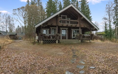 Kärkimökki: Boom, Bank, Huis, Verblijf, Meer, Vijver, Woud, Blokhut