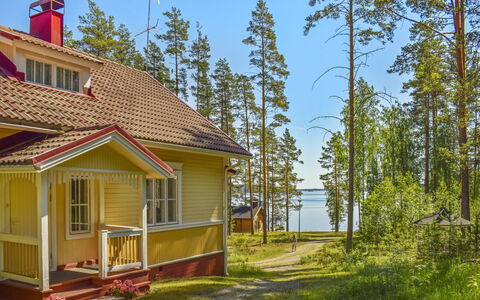 Villa Kukkapää: Hout, Verblijf, Blokhut, Woud, Schuur, Garden Gebouwen, Lariks, Bos, Beits