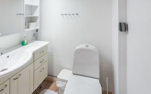 Ylläksen Sirppikuu 2: Loodgieterswerkinrichting, Interieur Ontwerp, Flooring, Wastafel In De Badkamer, Verdieping, Badkamer, Toilet, Wc Bril, Wastafel, Badkamerkast