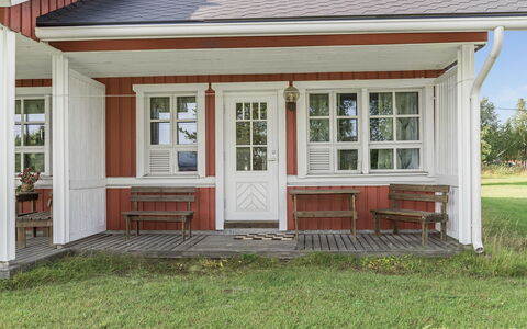 Ylläskarpalo 1 Päätyhuoneisto: Venster, Hout, Huis, Deur, Huis, Verblijf, Dak, Veranda, Siding, Hardwood