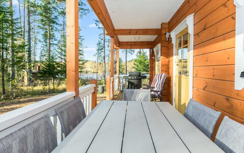 Telkkä: Hout, Verblijf, Blokhut, Woud, Schuur, Garden Gebouwen, Lariks, Bos, Beits
