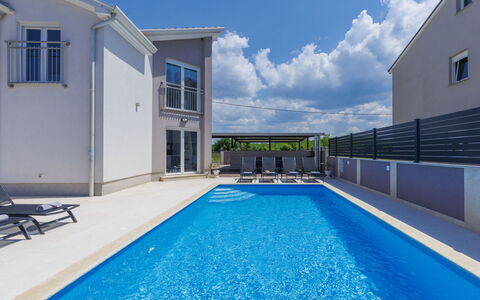 Villa Gocci: Water, Lucht, Wolk, Dag, Eigendom, Gebouw, Zwembad, Blauw, Azure, Venster