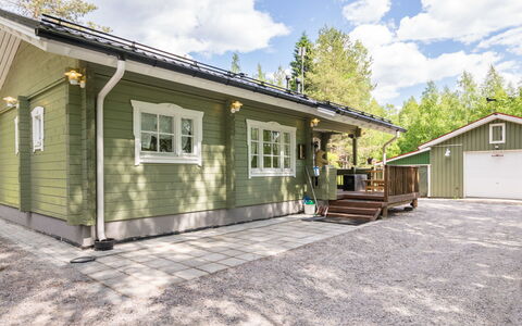 Isoniemi: Hout, Verblijf, Blokhut, Woud, Schuur, Garden Gebouwen, Lariks, Bos, Beits