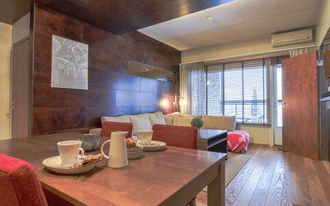 Tahko Spa Junior Suite Orange B6: Boom, Bank, Huis, Verblijf, Meer, Vijver, Woud, Blokhut