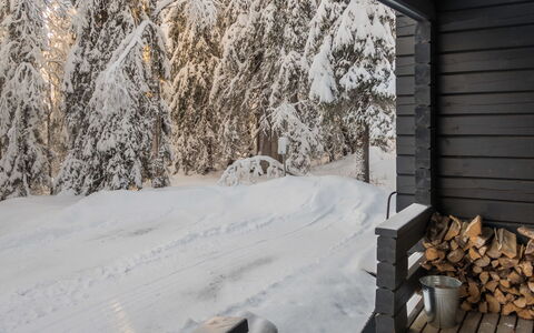 Rukantaika 1B: Hout, Verblijf, Beits, Hardwood, Blokhut, Plank, Plafond, Natuurlijk Materiaal, Timmerhout, Garden Gebouwen