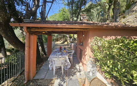 Collina Lagomare: Hout, Schaduw, Verblijf, Tuin, Backyard, Hacienda, Werf, Landscaping, Beits, Outdoor Structuur