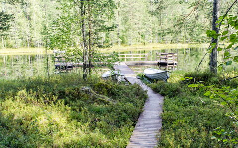 Otsopirtti, Otso: Hout, Verblijf, Blokhut, Woud, Schuur, Garden Gebouwen, Lariks, Bos, Beits