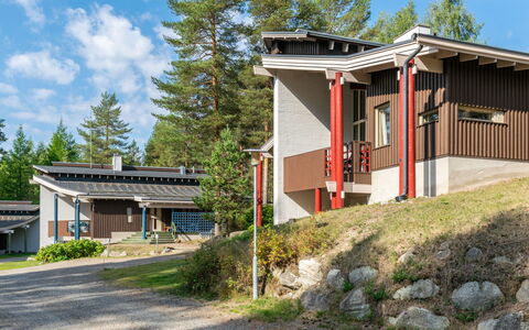 Hiisiranta B3: Hout, Verblijf, Blokhut, Woud, Schuur, Garden Gebouwen, Lariks, Bos, Beits