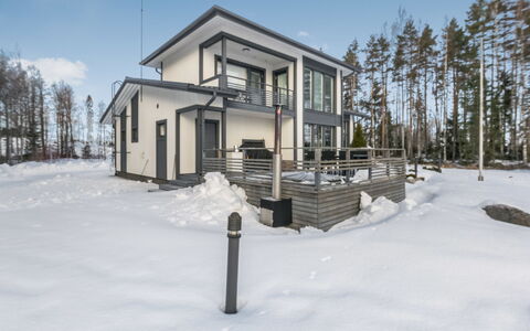 Villa Kaivopuisto: Winter, Sneeuw, Huis, Freezing, Verblijf, Siding, Lariks, Veranda