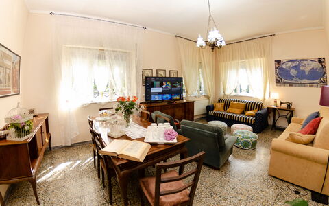 Villa Elisa: Kamer, Woonkamer, Eigendom, Interieur Ontwerp, Meubilair, Gebouw, Onroerend Goed, Huis, Huis, Tafel