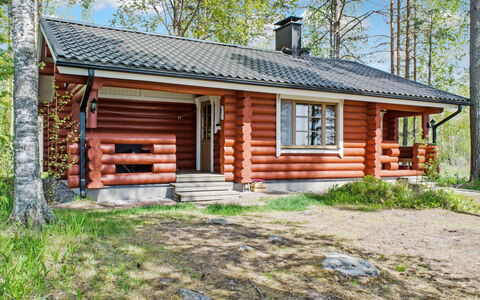 Haapaniemi, Cjoe020: Hout, Verblijf, Blokhut, Woud, Schuur, Garden Gebouwen, Lariks, Bos, Beits