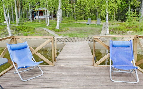 Honkaniemi: Hout, Verblijf, Blokhut, Woud, Schuur, Garden Gebouwen, Lariks, Bos, Beits