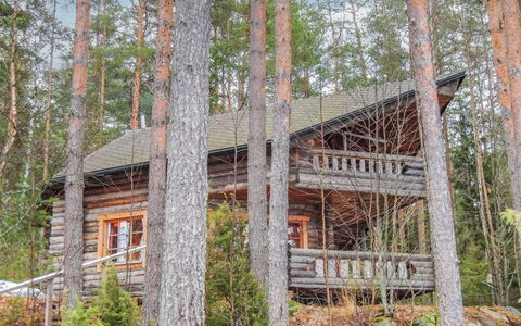 Mäntyniemi: Hout, Verblijf, Blokhut, Woud, Schuur, Garden Gebouwen, Lariks, Bos, Beits