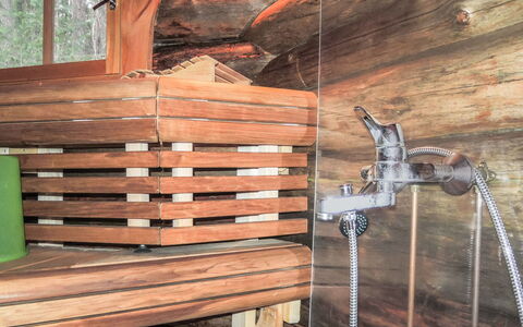 Mäntyniemi: Hout, Verblijf, Blokhut, Woud, Schuur, Garden Gebouwen, Lariks, Bos, Beits