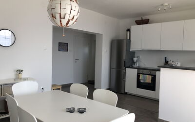 Kitchen and dining area