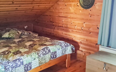 Kesäranta: Slaapkamer, Hout, Verdieping, Flooring, Bed, Laken, Bedding, Kamer, Interieur Ontwerp, Bed Frame