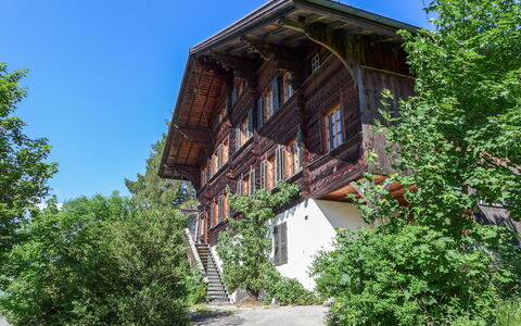 Chalet Ahorni: Huis, Gebouw, Boom, Architectuur, Landelijk Gebied, Verblijf, Gras, Fabriek, Landschap, Huis