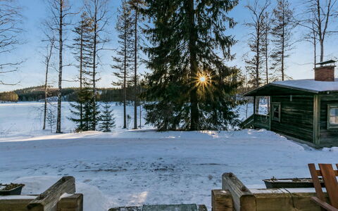 Saarijärvi: Hout, Verblijf, Blokhut, Woud, Schuur, Garden Gebouwen, Lariks, Bos, Beits