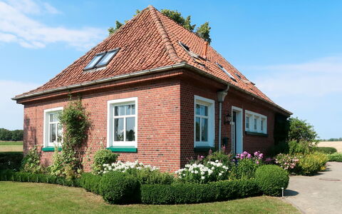 Huuske am Polder: Lucht, Fabriek, Gebouw, Venster, Wolk, Eigendom, Bloem, Huis, Land Lot, Verblijf