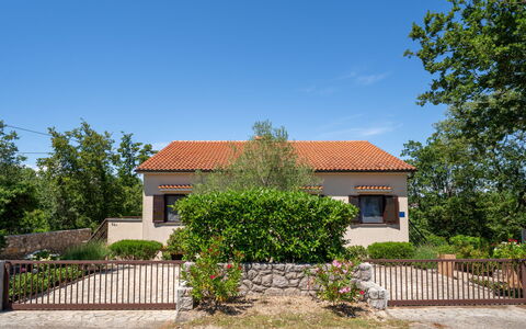 Krk Krk 664: Boom, Gebouw, Huis, Woongebied, Huis, Struik, Facade, Architectuur, Dak