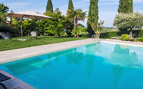 Ca' Del Vento: Zwembad, Blauw, Toevlucht, Eco Hotel, Schaduw, Landscaping, Buitenmeubels, Tuin, Vrije Tijd, Thermae