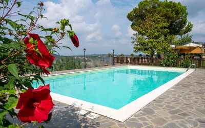 Agriturismo Colle di San Michele 604.1: Water, Wolk, Bloem, Lucht, Fabriek, Eigendom, Zwembad, Azure, Boom, Stoel