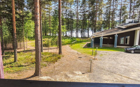 Hiisiranta E4: Hout, Verblijf, Blokhut, Woud, Schuur, Garden Gebouwen, Lariks, Bos, Beits