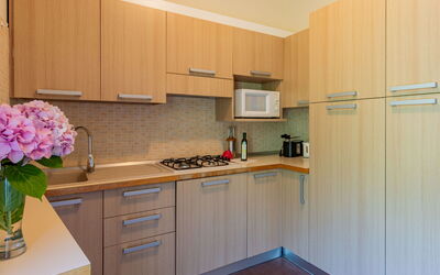 Corte Camaldoli 713.1: Cabinetry, Countertop, Bloem, Gebouw, Toestel Van De Keuken, Fornuis, Interieur Ontwerp, Gootsteen, Keuken, Hout