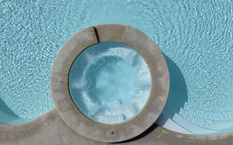 Bianca: Blauw, Samengesteld Materiaal, Zwembad, Ontwerp, Loodgieterswerkinrichting, Jacuzzi, Waterpartij