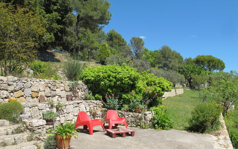 Le Cabanon: Vegetation, Struik, De Lente, Verblijf, Tuin, Schaduw, Backyard, Werf, Stoel