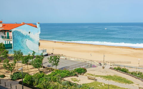 Hossegor 40: Blauw, Strand, Horizon, Kust, Zomer, Zee, Kust En Oceanic Landvormen, Kust, Zand, Oceaan