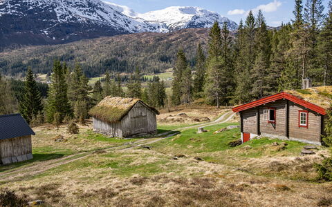 Fjellbris: Bergachtig Landvormen, Gras, Berg, Heuvel, Natuurlijk Landschap, Grasland, Hoogland, Huis, Landschap
