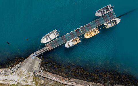 Krokeggi: Water, Waterweg, Boot, Dok, Meer, Watercraft, Luchtfotografie, Naval Architecture