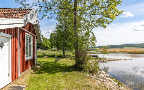 Kaxholmen: Water, Lucht, Fabriek, Wolk, Gebouw, Natuur, Boom, Hout, Natuurlijk Landschap, Land Lot